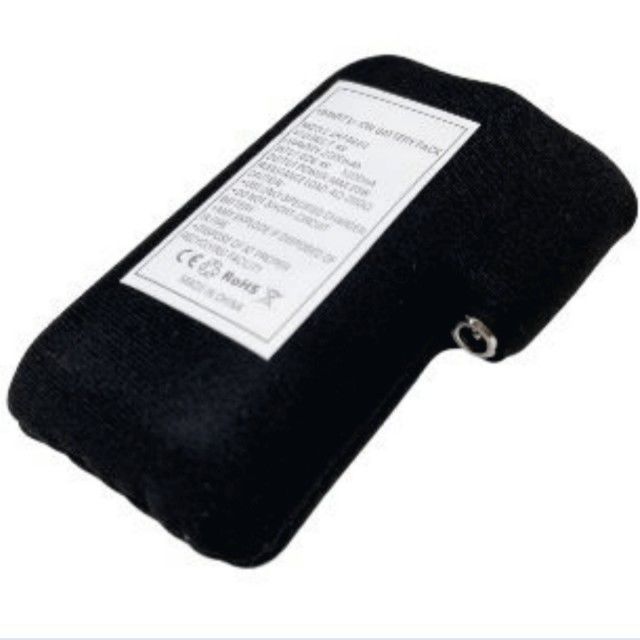 Tissu noir enveloppé 18650 li ion batterie 2S1P 7.4V 2000mAh 2200mAh 2600mAh 3500mAh batteries pour gants chauffants
