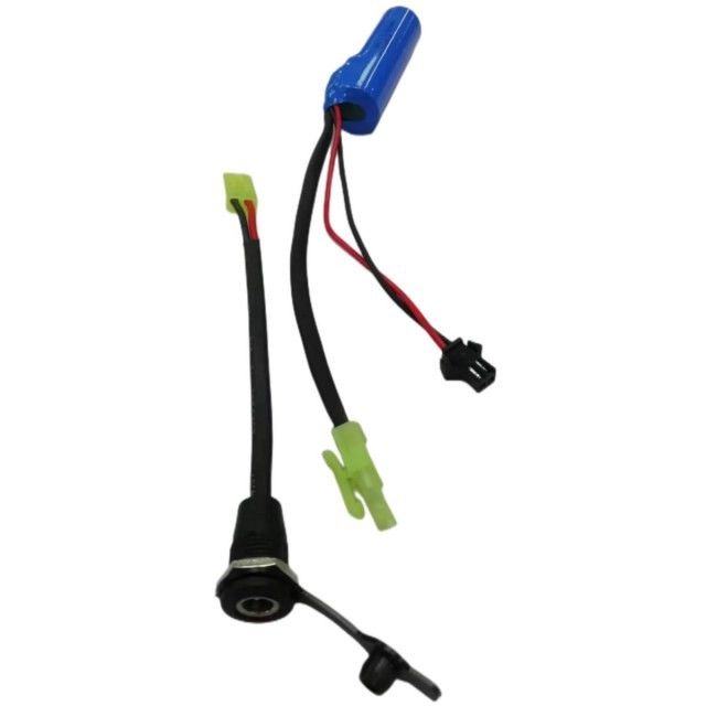 Batterie de pompe à eau SM-2P 18650 1s 3.7v 2000mAh avec prise de charge DC5521
