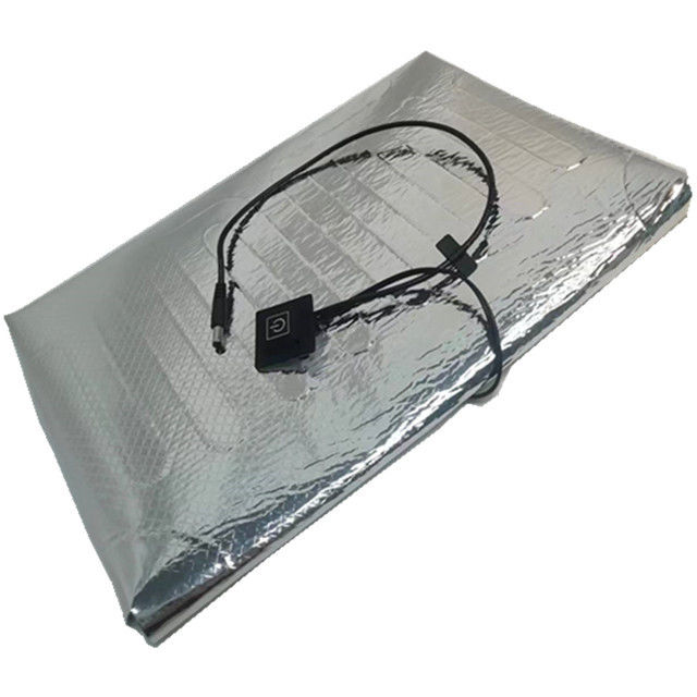 Taille 25x25cm 30x30cm 35x35cm de coussin de chauffage de papier d'aluminium 12V pour la livraison de nourriture