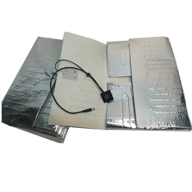 Taille 25x25cm 30x30cm 35x35cm de coussin de chauffage de papier d'aluminium 12V pour la livraison de nourriture