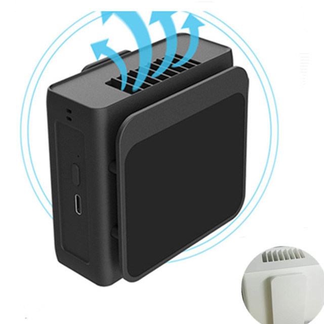 Ventilateur personnel multifonction à clipser sur le cou ou la ceinture, batterie intégrée de 5000 mAh, ventilateur portable USB 5V