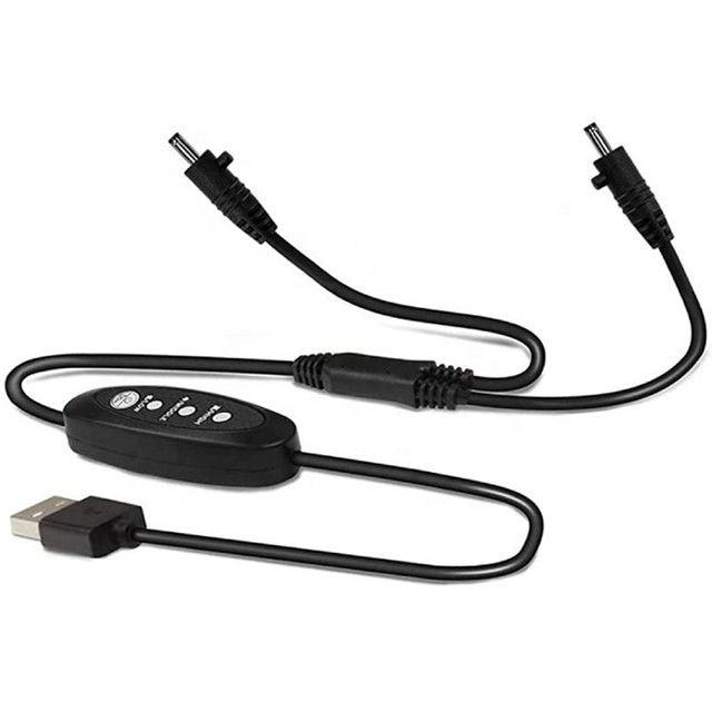 Câble cc USB basse tension 13cm Câble de commutateur d'alimentation USB à angle droit