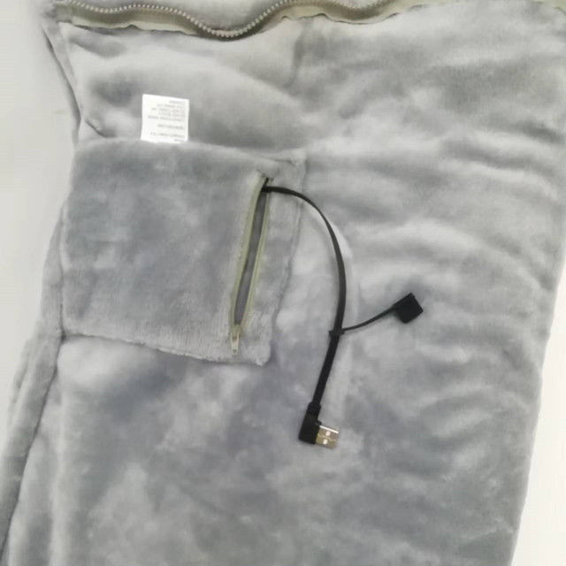 Couverture infrarouge chauffée à basse tension 80 x 150cm drap de lit chauffé avec USB