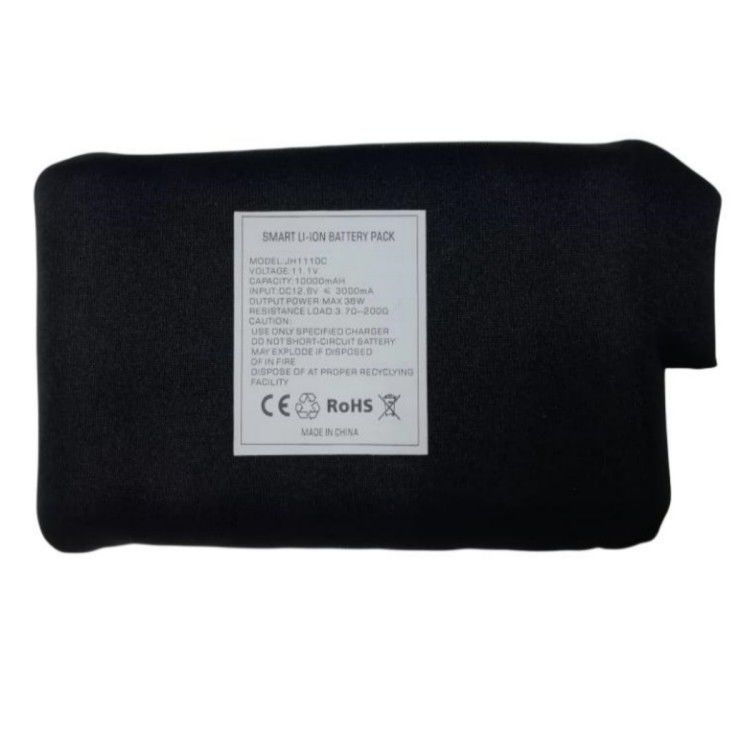 Vêtements chauffés en hiver Batterie 7.4V 12V 10000mAh Tête de charge en continu Noir Couleur