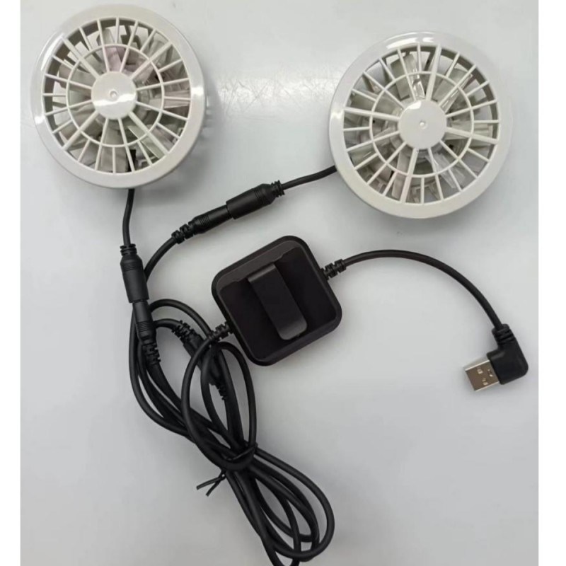 Ventilateur japonais sans brosse moteur climatisation gilet petit deux ventilateurs en un léger