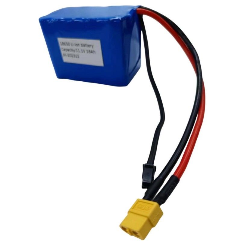 3S5P 18650 Batterie 11,1 V 16Ah avec connecteur de charge MX3.0 Déchargeuse XT60