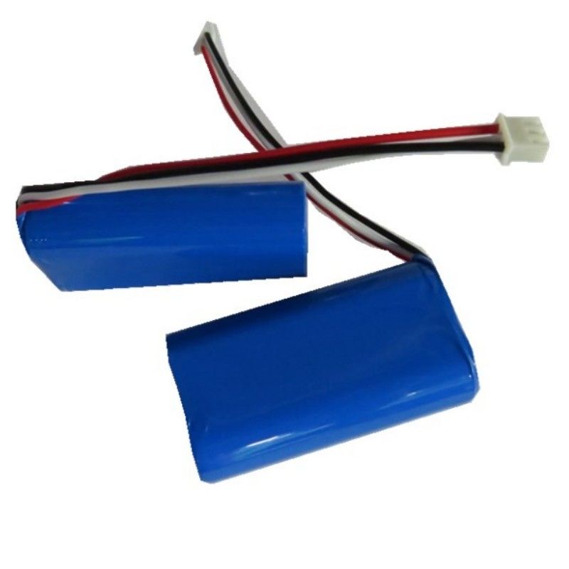 7.4V 2600mAh 18650 Pack de batterie cellulaire avec 3 conduits et 3 épingles de contact pour la machine Pos