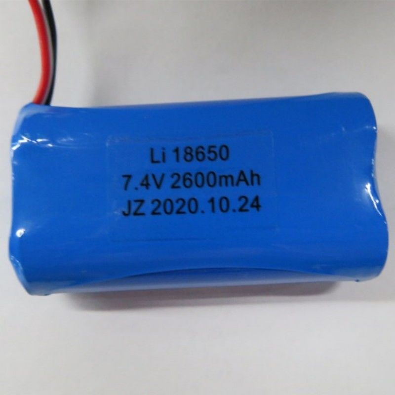 7.4V 2600mAh 18650 Pack de batterie cellulaire avec 3 conduits et 3 épingles de contact pour la machine Pos