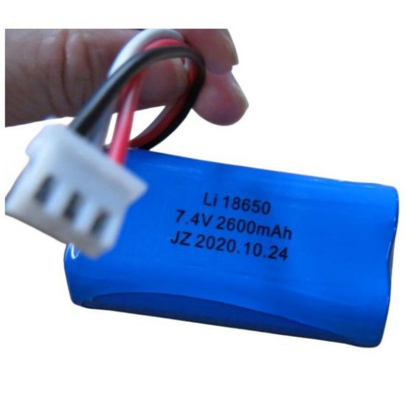 7.4V 2600mAh 18650 Pack de batterie cellulaire avec 3 conduits et 3 épingles de contact pour la machine Pos