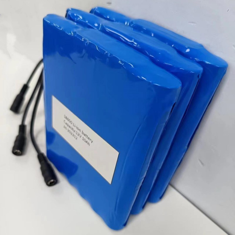 Pack de batterie plat 12V 10Ah 18650 batterie au lithium 3s4p avec prise DC féminine pour le coussin chauffant PVC