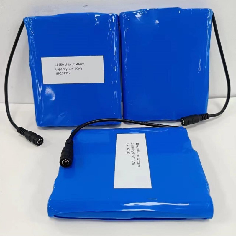 Pack de batterie plat 12V 10Ah 18650 batterie au lithium 3s4p avec prise DC féminine pour le coussin chauffant PVC