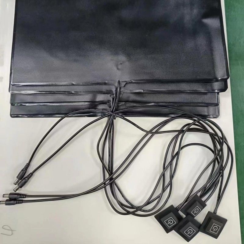 Pads de chauffage personnalisés de 35x35 cm 12V avec prise CC pour sac de livraison de nourriture chaude