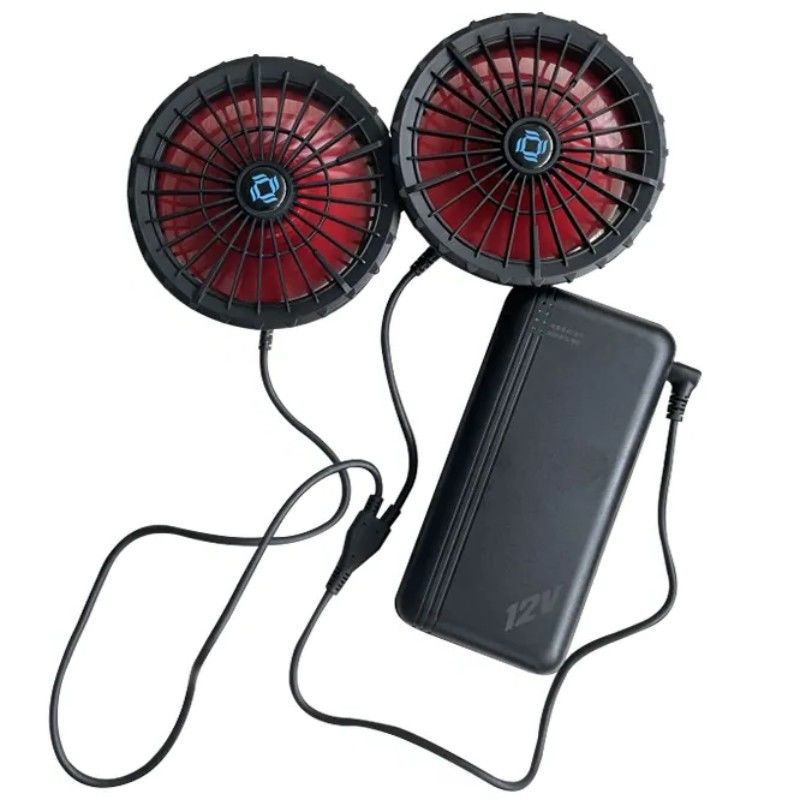 Air conditionné Jacket ventilateur de refroidissement batterie 12v 20000mAh Haute vitesse 10H Temps de travail