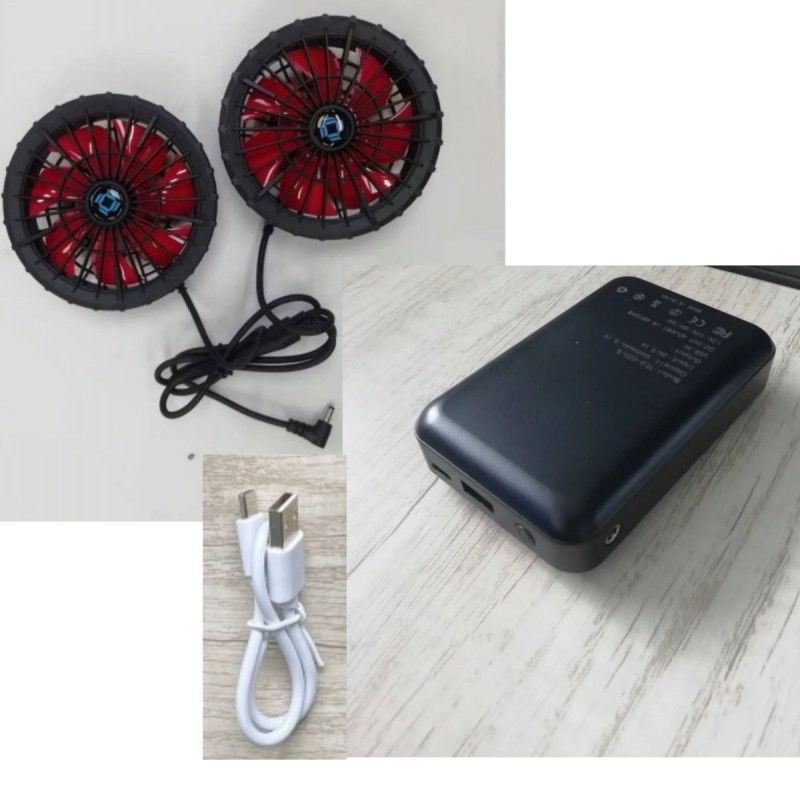 Vêtements de travail Veste de refroidissement Ventilateur batterie 12V 10000mAh Avec moteur chinois sans balai