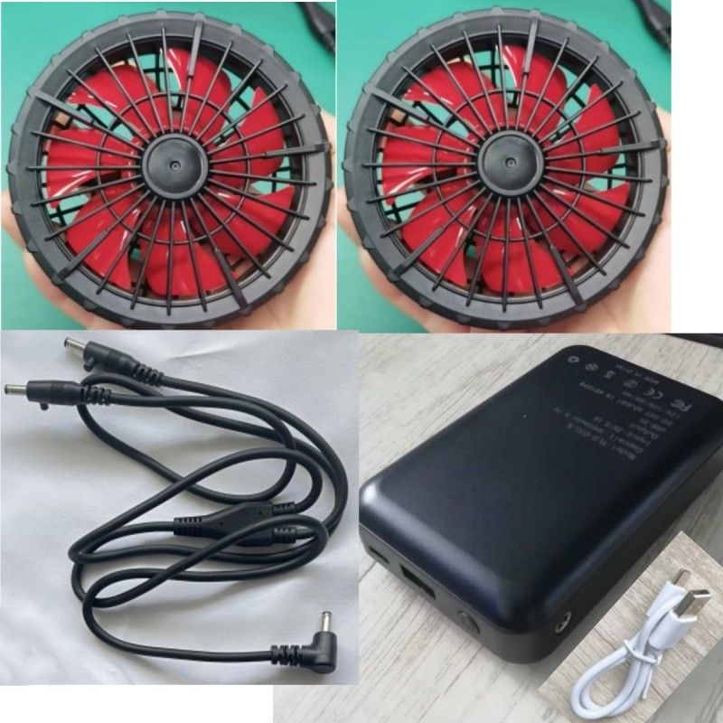 Vêtements de travail Veste de refroidissement Ventilateur batterie 12V 10000mAh Avec moteur chinois sans balai