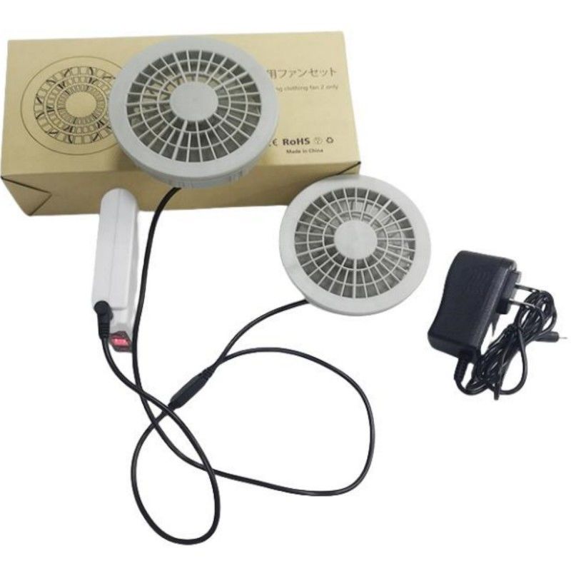 PSE Ventilateur batterie 7.4V 5200mAh Ventilateur de refroidissement de veste 4 niveaux de vitesse du vent