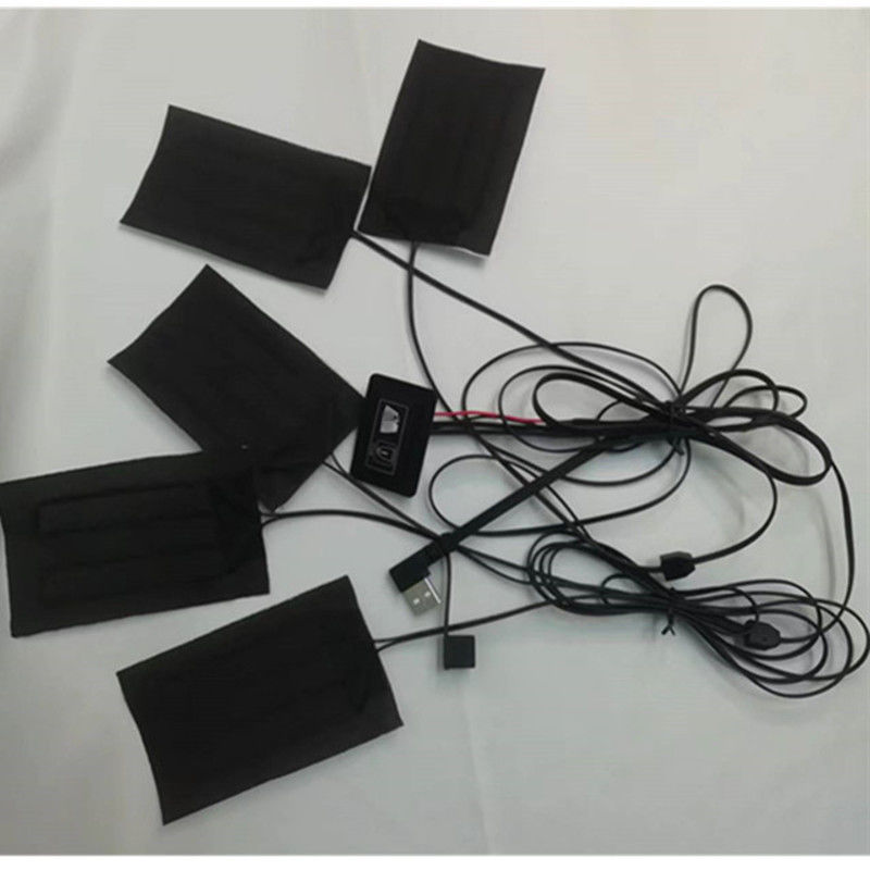 Couvertures Vêtements Panneaux de chauffage 5 pièces Chaque 7x11cm 5 en un 5V USB Panneau de chauffage pour gilet