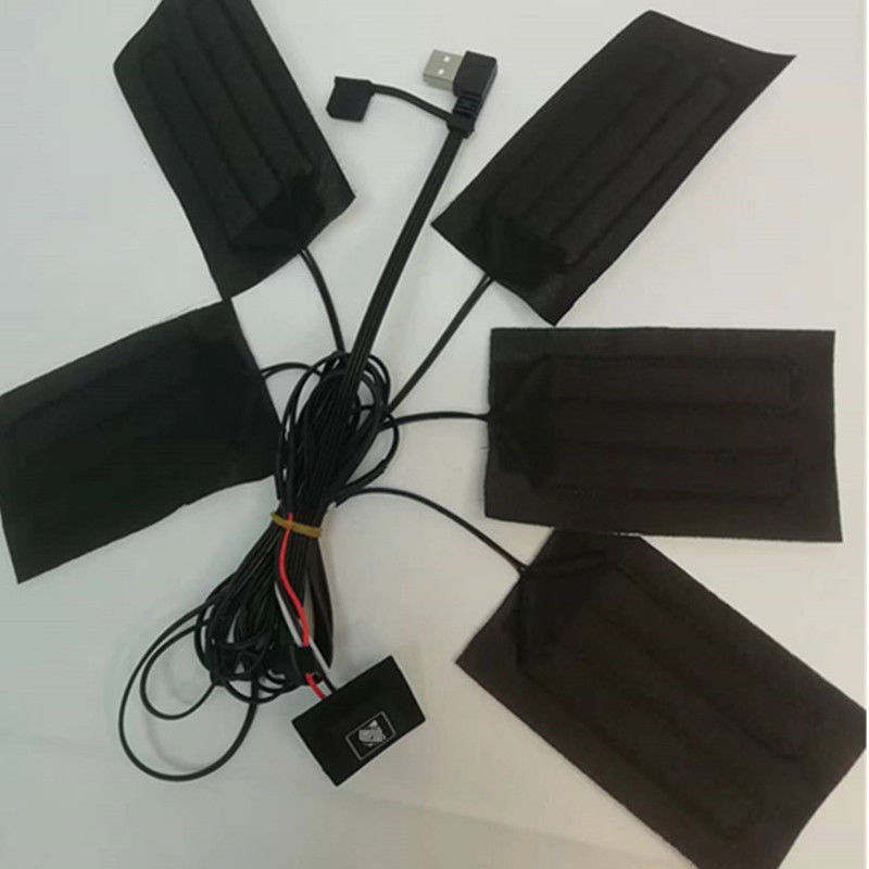 Couvertures Vêtements Panneaux de chauffage 5 pièces Chaque 7x11cm 5 en un 5V USB Panneau de chauffage pour gilet