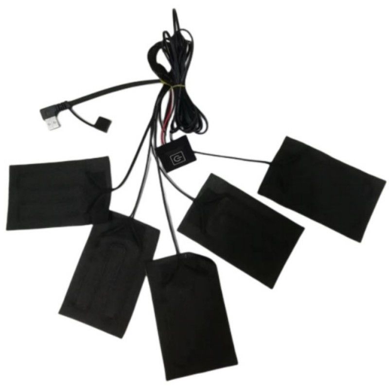 Couvertures Vêtements Panneaux de chauffage 5 pièces Chaque 7x11cm 5 en un 5V USB Panneau de chauffage pour gilet