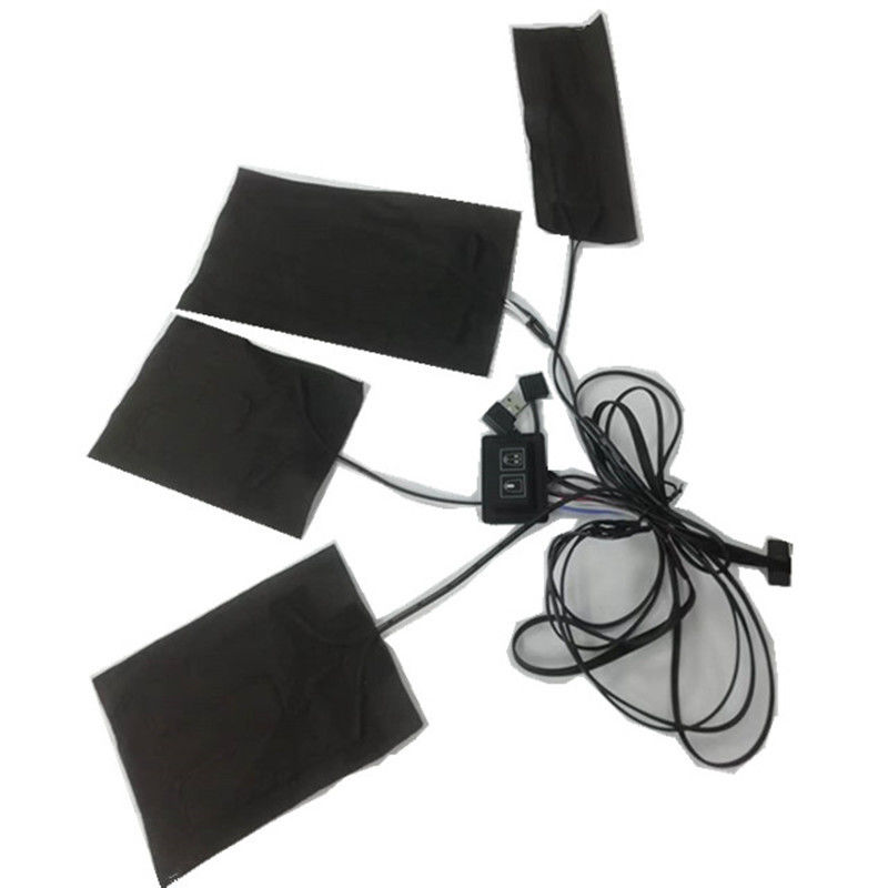 Couche de chauffage de veste 4 couches 4 en 1 plaque de chauffage USB à infrarouge lointain 5V pour les vêtements