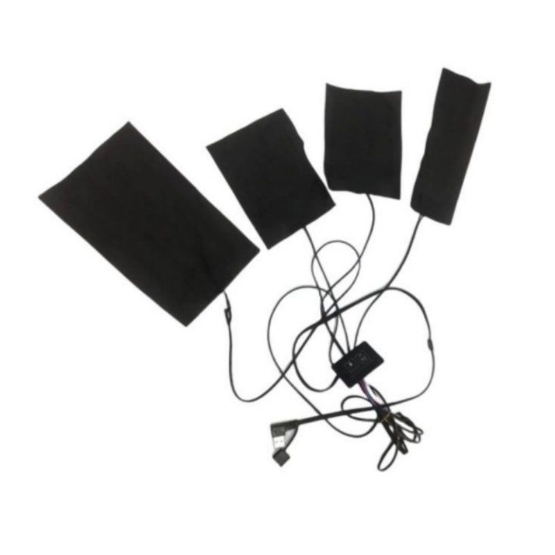 Couche de chauffage de veste 4 couches 4 en 1 plaque de chauffage USB à infrarouge lointain 5V pour les vêtements