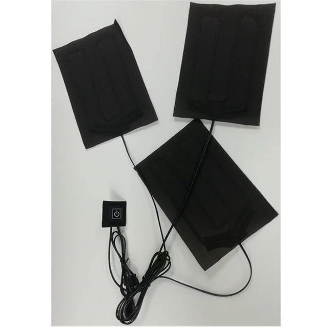 Vêtements infrarouges lointains Plaquettes de chauffage 3 en un 5V USB Plaquette de chauffage Pour veste