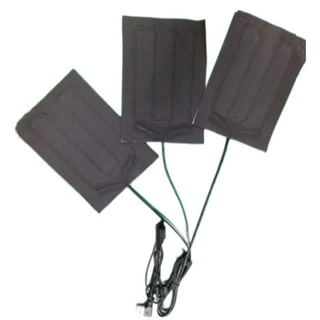 Vêtements infrarouges lointains Plaquettes de chauffage 3 en un 5V USB Plaquette de chauffage Pour veste