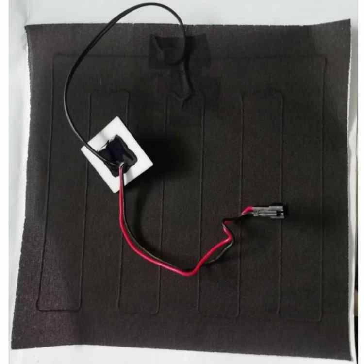 Vêtements sur mesure Plaquette de chauffage Taille 20x20cm 3.7V Avec prise SM 2Pin