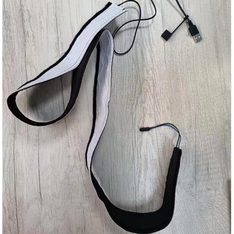 Pad de chauffage personnalisé en tissu en spunlace noir avec longueur de câble de 50 cm et contrôle automatique de l'alimentation