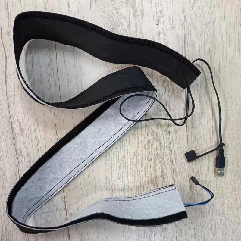 Pad de chauffage personnalisé en tissu en spunlace noir avec longueur de câble de 50 cm et contrôle automatique de l'alimentation