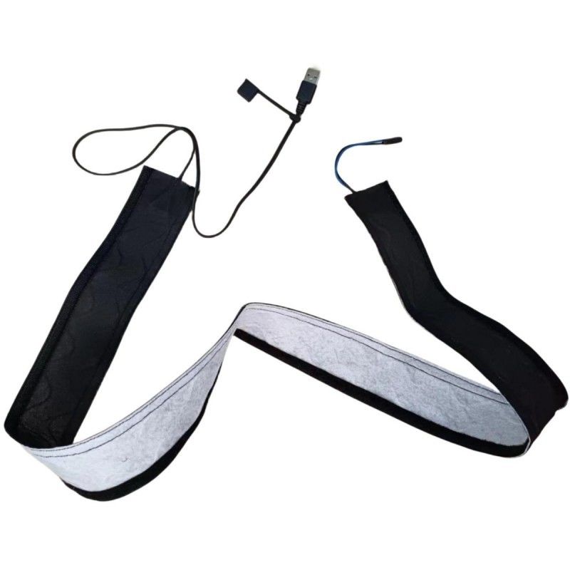 Pad de chauffage personnalisé en tissu en spunlace noir avec longueur de câble de 50 cm et contrôle automatique de l'alimentation