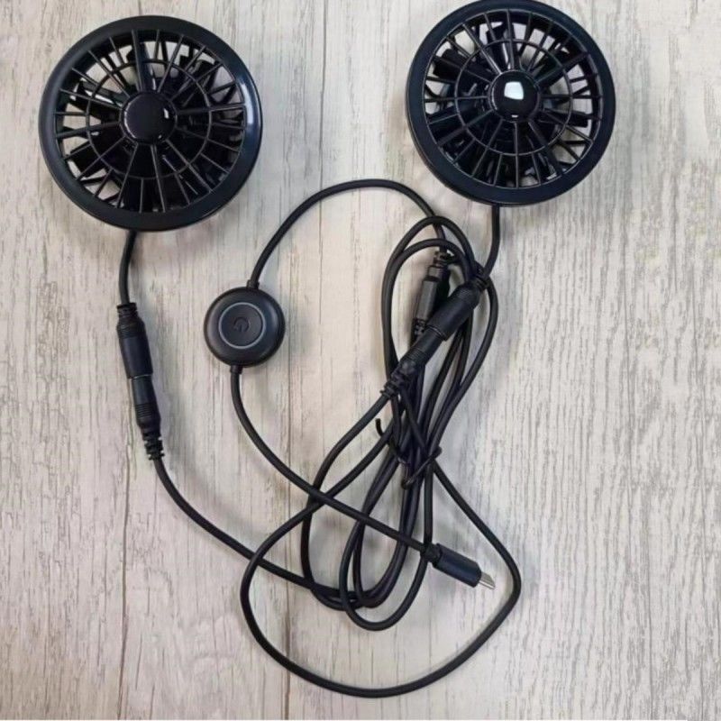 Ventilateur de pantalon 2 pièces Petit ventilateur de refroidissement 5V avec prise de type C