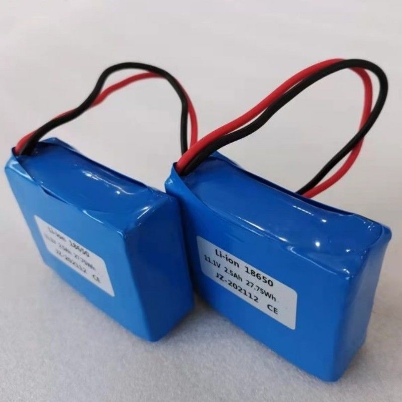 Piles à haute décharge 3S1P 18650 2500mAh 8C 11,1V pour appareil médical