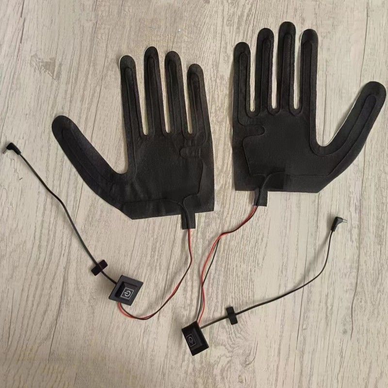 Pad de chauffage personnalisé de 7,4 V pour gants avec prise CC 3,5x1,35 mm