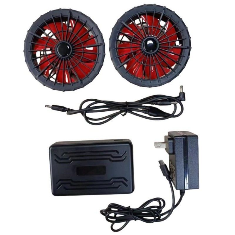 19V batterie de ventilateur ensemble 20000mAh Pour le gilet de refroidissement d'été 12 heures de travail