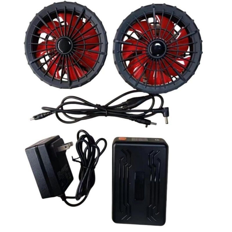 19V batterie de ventilateur ensemble 20000mAh Pour le gilet de refroidissement d'été 12 heures de travail