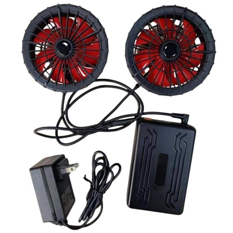 19V batterie de ventilateur ensemble 20000mAh Pour le gilet de refroidissement d'été 12 heures de travail