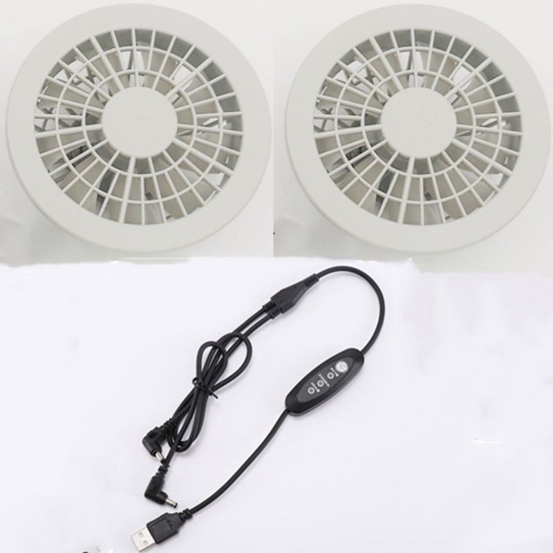 Ventilateur de refroidissement à trois niveaux Ventilateur à deux pièces Pour les combinaisons d'homme de travail d'été