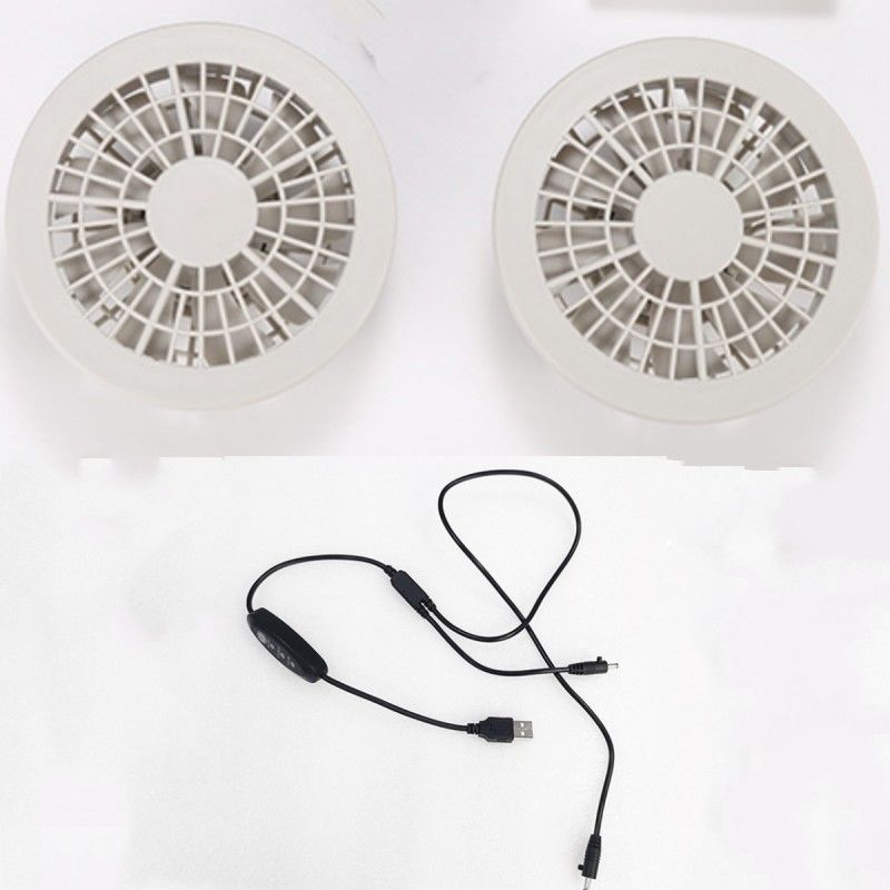 Ventilateur de refroidissement à trois niveaux Ventilateur à deux pièces Pour les combinaisons d'homme de travail d'été