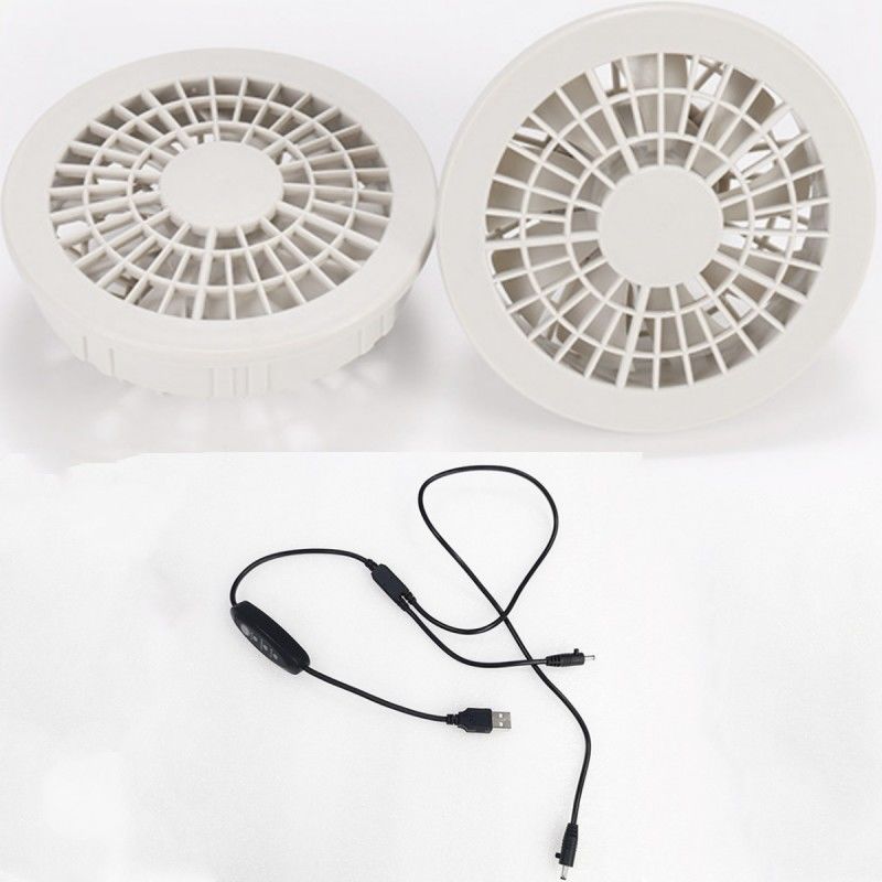 Ventilateur de refroidissement à trois niveaux Ventilateur à deux pièces Pour les combinaisons d'homme de travail d'été