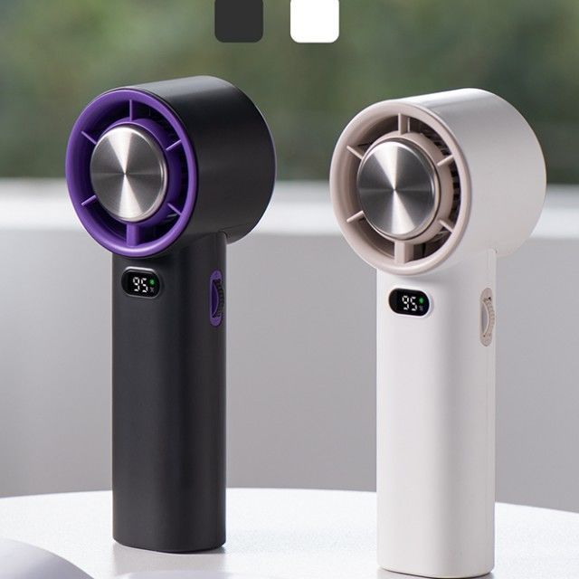 Ventilateur de refroidissement par glace à régulation de vitesse sans pas 13000 tours par minute Ventilateur portable à main sans lame 3600mAh