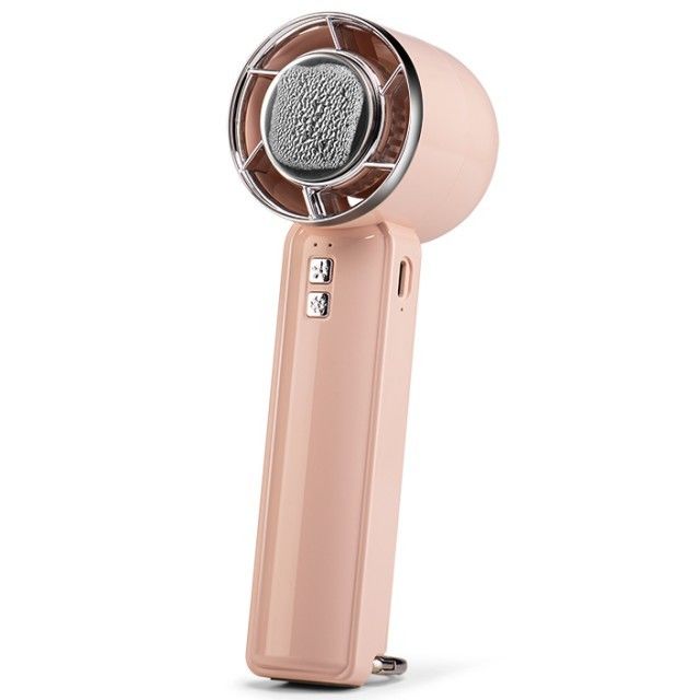 Petit ventilateur de refroidissement à semi-conducteurs à cinq niveaux, ventilateur à glace à vent fort, mini ventilateur à main sans lame, avec refroidisseur de glace