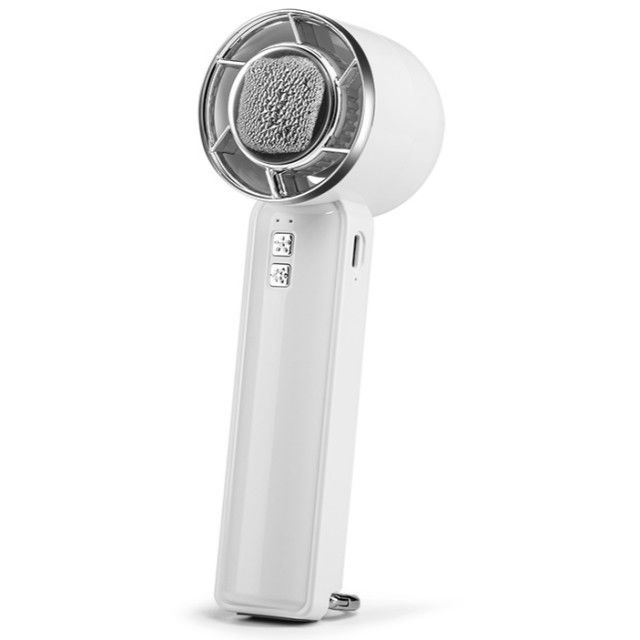 Petit ventilateur de refroidissement à semi-conducteurs à cinq niveaux, ventilateur à glace à vent fort, mini ventilateur à main sans lame, avec refroidisseur de glace