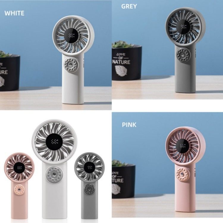 Affichage numérique à LED à batterie Ventilateur portable suspendu Ventilateur de cou Ventilateur électrique