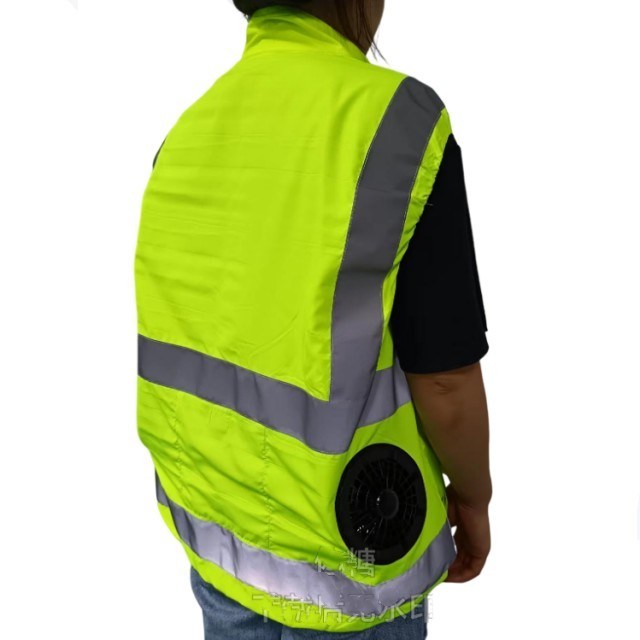 Veste de refroidissement avec ventilateur intégré, vêtements réfléchissants multi-poches et ventilateurs pour les travailleurs de la construction propres