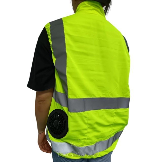 Veste de refroidissement avec ventilateur intégré, vêtements réfléchissants multi-poches et ventilateurs pour les travailleurs de la construction propres