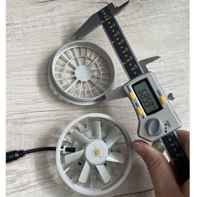 Pantalon de refroidissement d'été léger Ventilateur Slim 25mm Deux ventilateurs connectés avec câble USB