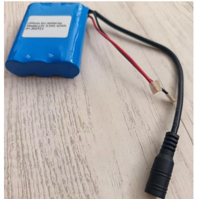 Bloc-batteries personnalisé 11,1 V 12 V 18650 3s1p 12 V 3,5 Ah avec prise CC pour bande lumineuse LED