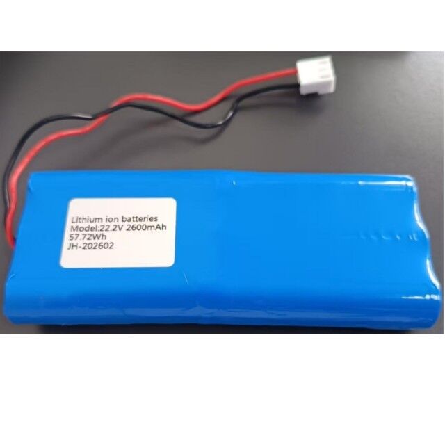 Batterie rechargeable personnalisée 18650 Li-ion 22,2v 2600mAh avec connecteur 3Pin