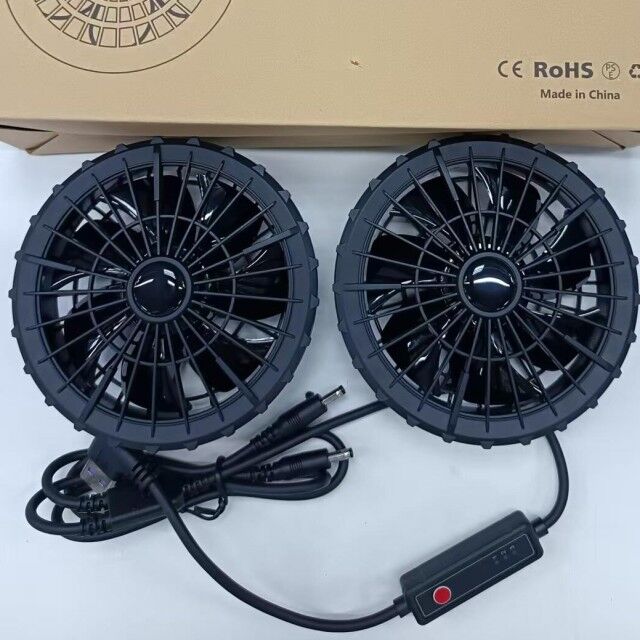 Veste de ventilateur pour vêtements de travail d'été, 100 % coton, veste à manches longues, ventilateur avec batterie externe 10000mAh pour soudeur